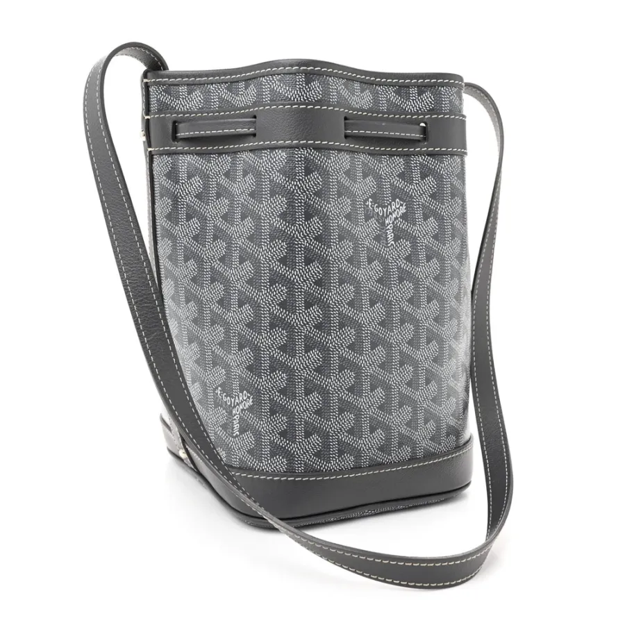 Goyard Petit Flot Bucket Bag PM Grey Goyardine Canvas