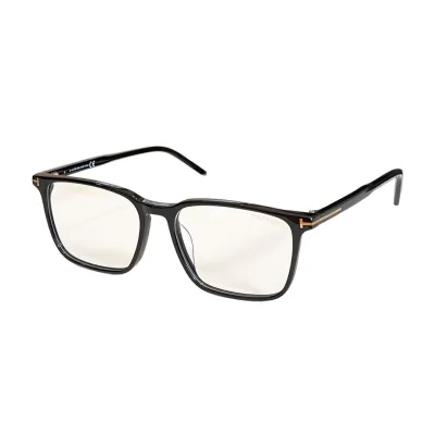 Tom Ford square frame glasses leopard/black transparent lens color Size 55口16-145