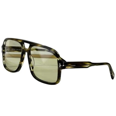 Tom Ford Pilot glasses transparent black/blue black/black/yellow black/black sepia/grey blue/leopard brown/citron leopard color Size 60口18-140