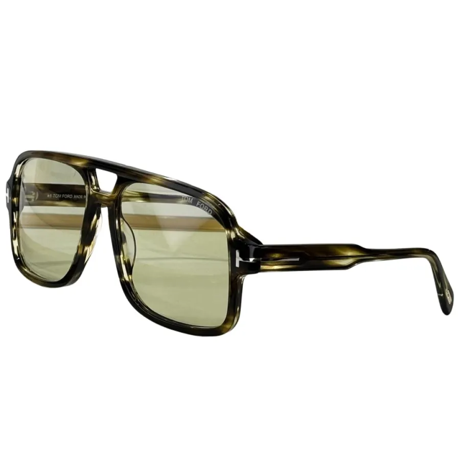 Tom Ford Pilot glasses transparent black/blue black/black/yellow black/black sepia/grey blue/leopard brown/citron leopard color Size 60口18-140