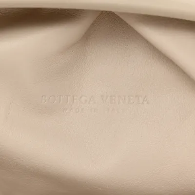 Bottega Veneta Oversized The Pouch Clutch Mist Smooth Butter Calf Leather