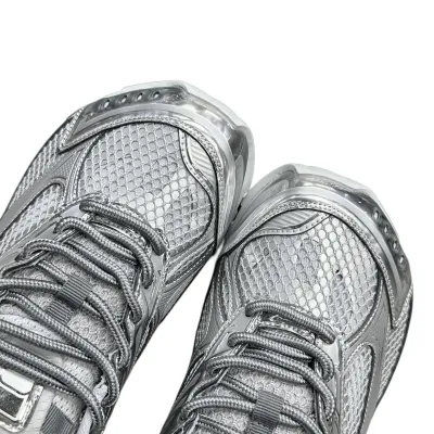 Bottega Veneta Orbit Sneakers In Black/Silver Technical Fabric And Mesh Lace-Up Sneaker
