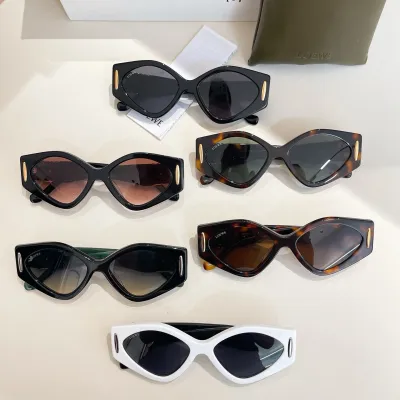 Loewe glasses white/black/black green/black rust/leopard green/leopard brown color Size 51口21-140