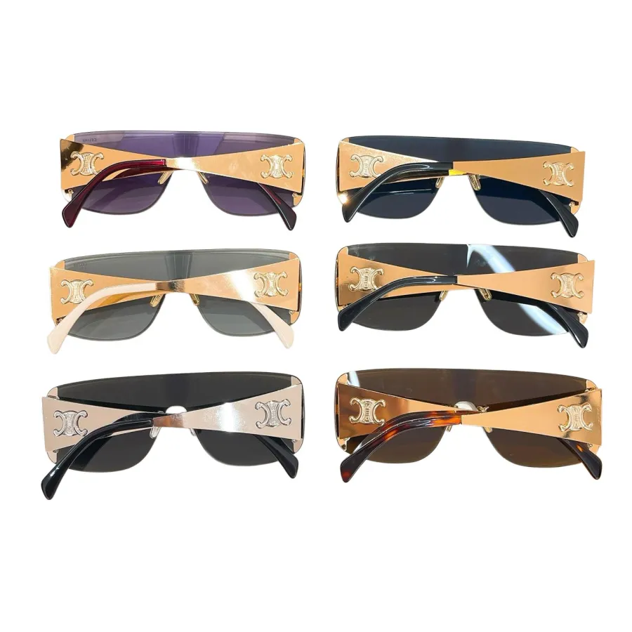 Celine Mask glasses black gold/blue/purple/brown/black silver/gold white color Size 57口17-142