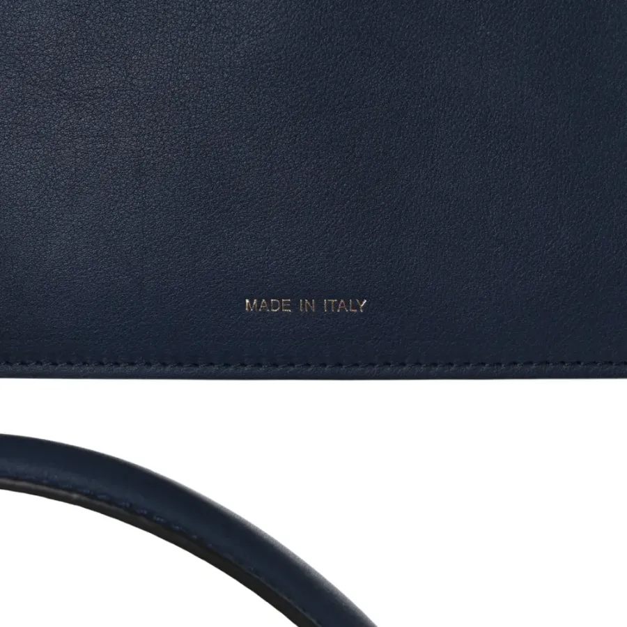 Fendi Medium FF Peekaboo I SEE U Satchel Blue/Black Chenille & Vitello Seta Leather Gold Hardware