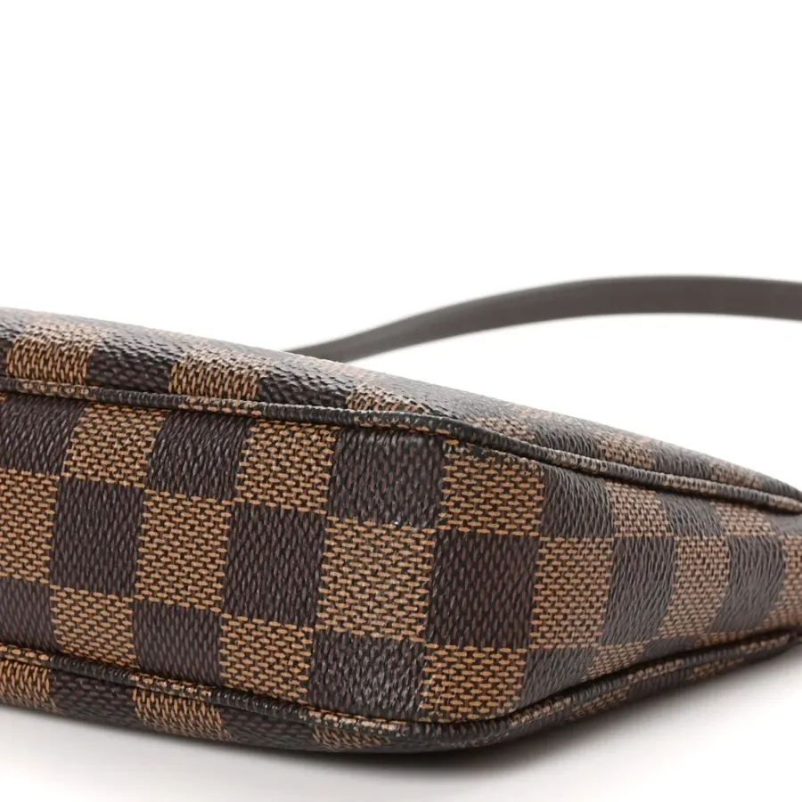 Louis Vuitton Pochette Accessoires NM PM Damier Ebene Canvas Gold Hardware