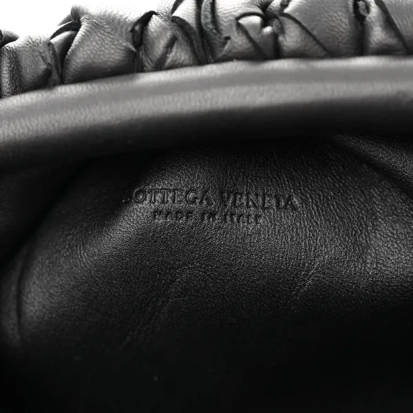Bottega Veneta Mini Intrecciato Pouch Black Nappa Leather - Image 2