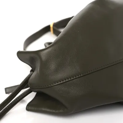 Loewe Paseo Bag Small Dark Khaki Green Shiny Nappa Calfskin Leather