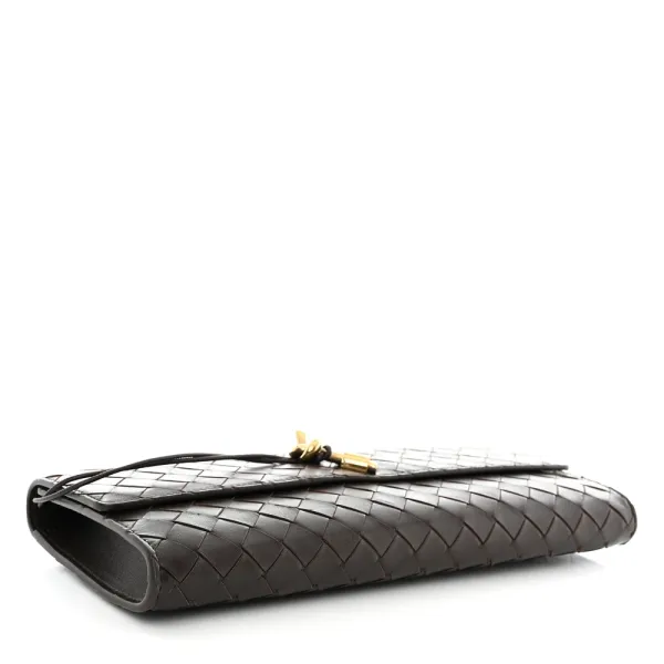 Bottega Veneta Long Intrecciato Andiamo Top Handle Clutch Fondant Nappa Leather Gold Hardware - Image 6