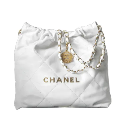 Chanel 22 Bag Calfskin Gold Shoulder Bags