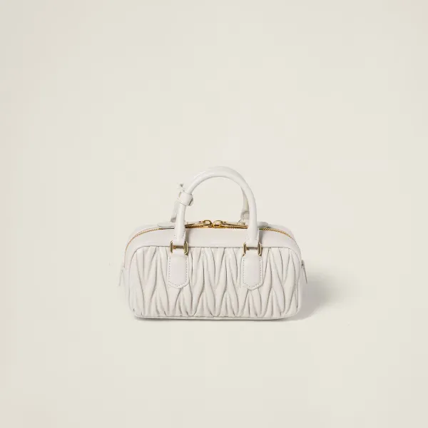 Miu Miu Arcadie matelassé Quilted Lambskin Leather white Top-Handle Bags - Image 2