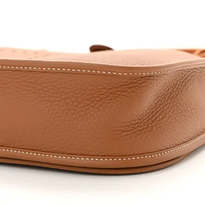Hermès Evelyne III PM Brown Taurillon Clemence Leather