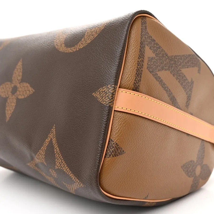Louis Vuitton Speedy Bandouliere 30 Reverse Giant Monogram Canvas Gold Hardware