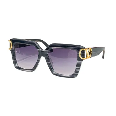 Valentino square frame glasses black/leopard purple/grey purple/black purple/brown purple/grey/black rust/black leopard color Size 54口18-145