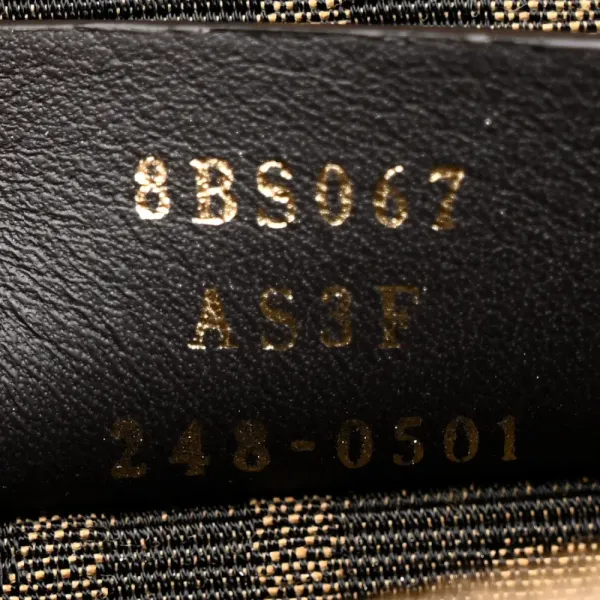 Fendi FF Mini By The Way Top Handle Boston Bag Tortora/Nuvola Denim & King Vitello Leather Gold Hardware - Image 8