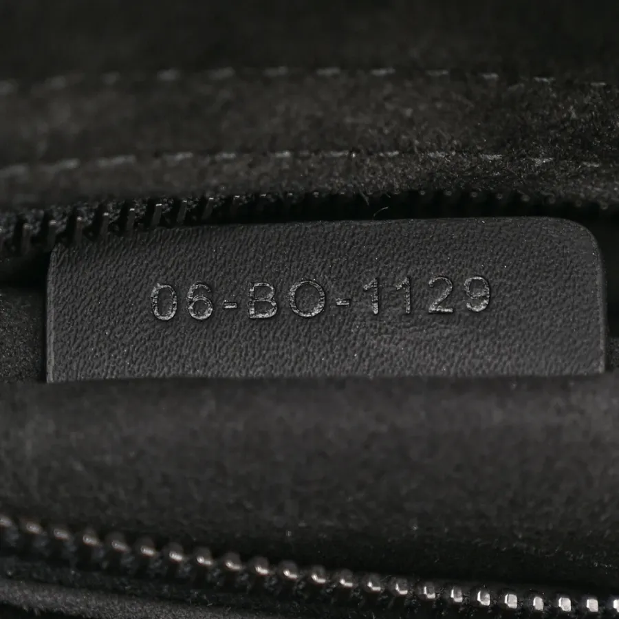 Dior Medium Lady Dior Black Ultra Matte Cannage Calfskin Leather Matte Black Hardware