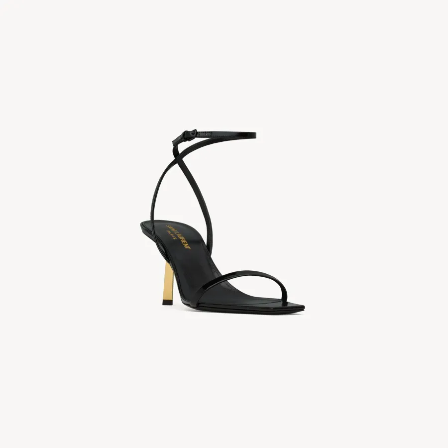 Yves Saint Laurent Smooth leather sandals with high heels