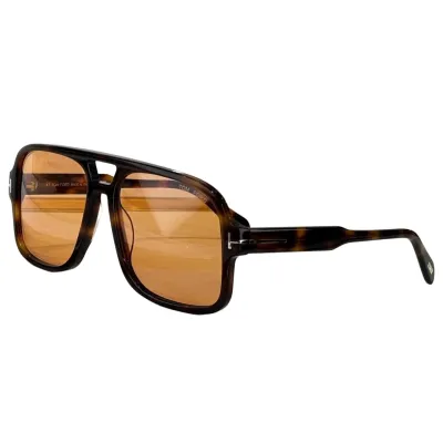Tom Ford Pilot glasses transparent black/blue black/black/yellow black/black sepia/grey blue/leopard brown/citron leopard color Size 60口18-140