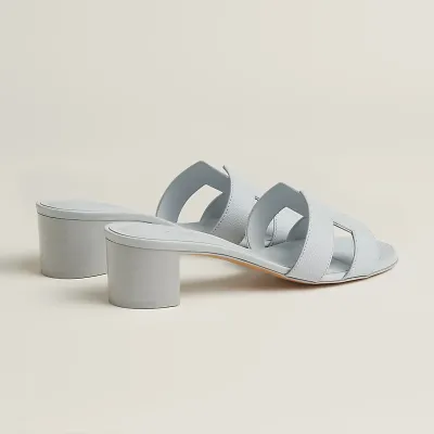 HERMES Oasis Slippers High-heeled slippers Blue High Heels Sandal