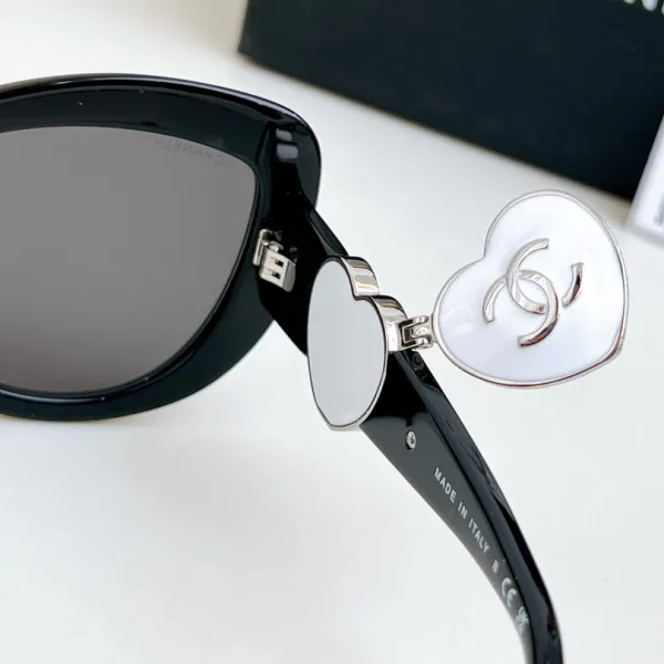 CHANEL glasses black silver color size 55-19-140 - Image 9