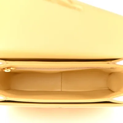 Celine Small Teen Triomphe Bag Pollen Shiny Calfskin Leather Gold Hardware