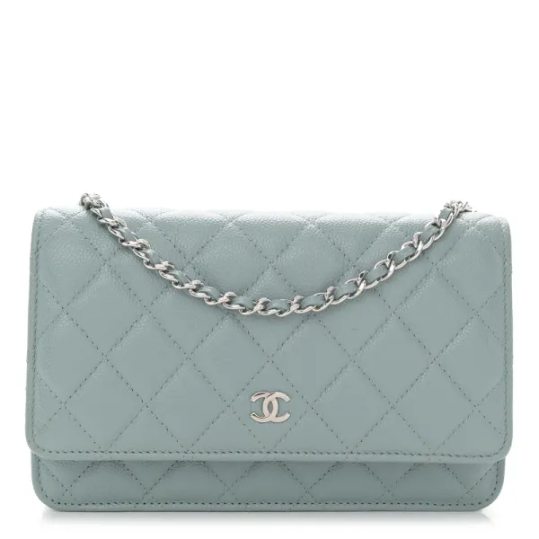 Chanel WOC in Light Blue – Quilted Elegance