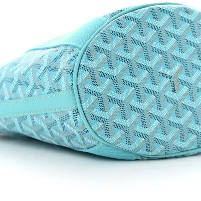 Goyard Belharra PM Bleu Turquoise Goyardine Canvas