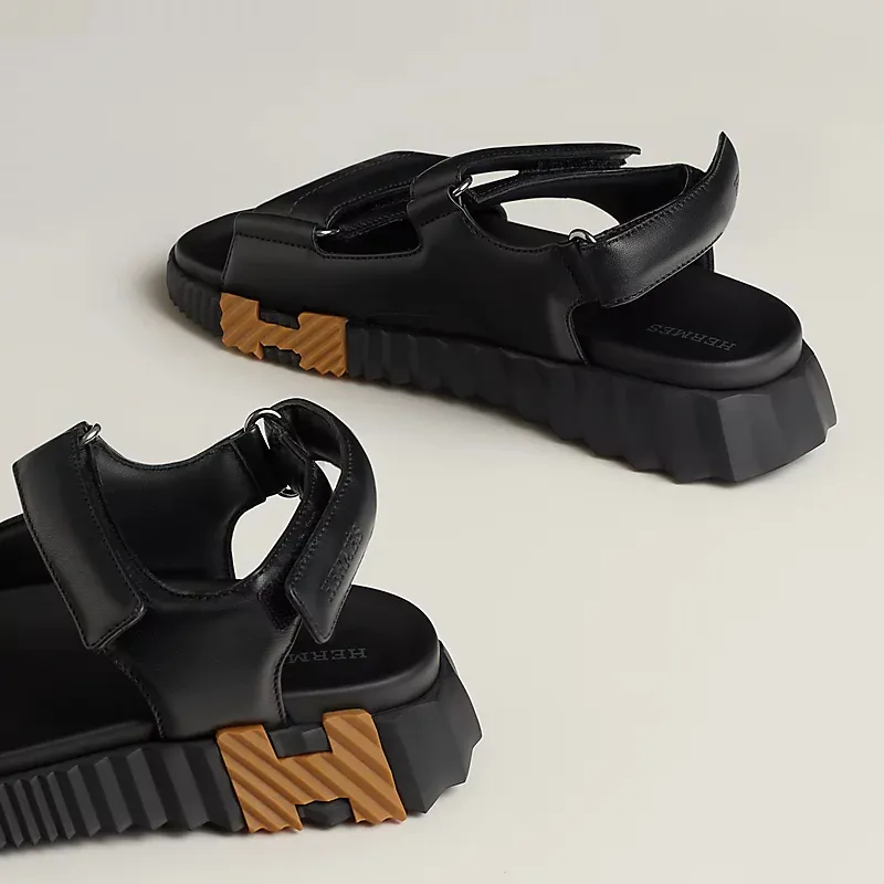 HERMES Junior Black Sandal