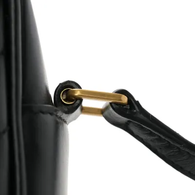 Saint Laurent Medium Lou Camera Bag Black Monogram Calfskin Matelasse Leather Gold Hardware