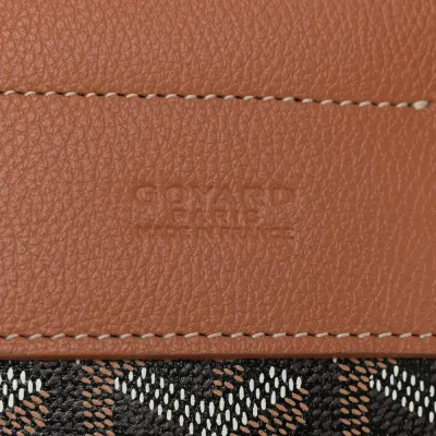 Goyard Mini Alpin Backpack Black/Gold Goyardine Canvas & Calfskin Leather Silver Hardware