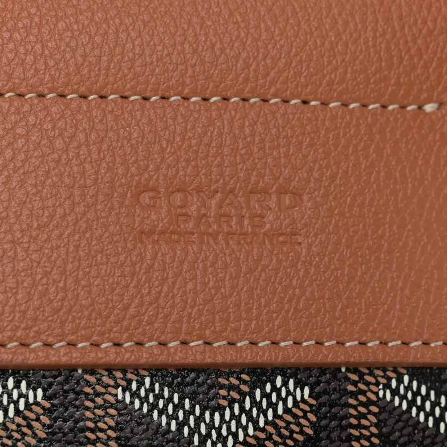 Goyard Mini Alpin Backpack Black/Gold Goyardine Canvas & Calfskin Leather Silver Hardware