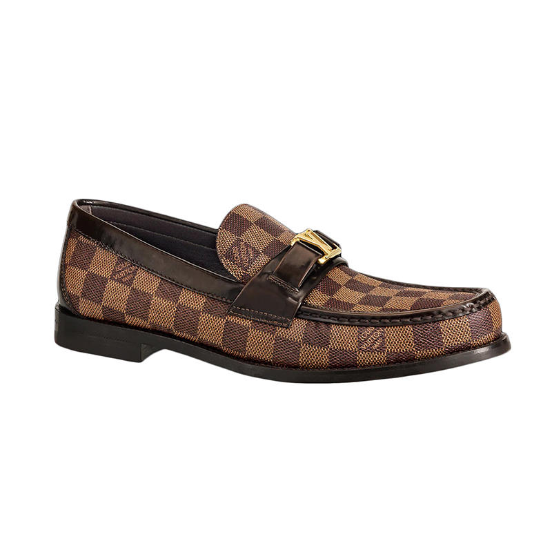 Louis Vuitton sapatos de couro para homens Loafers