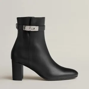 HERMES Saint Germain Black ankle boots