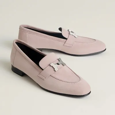 HERMES Paris Pink Loafers