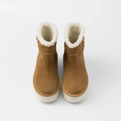 PRADA Suede leather ankle boots