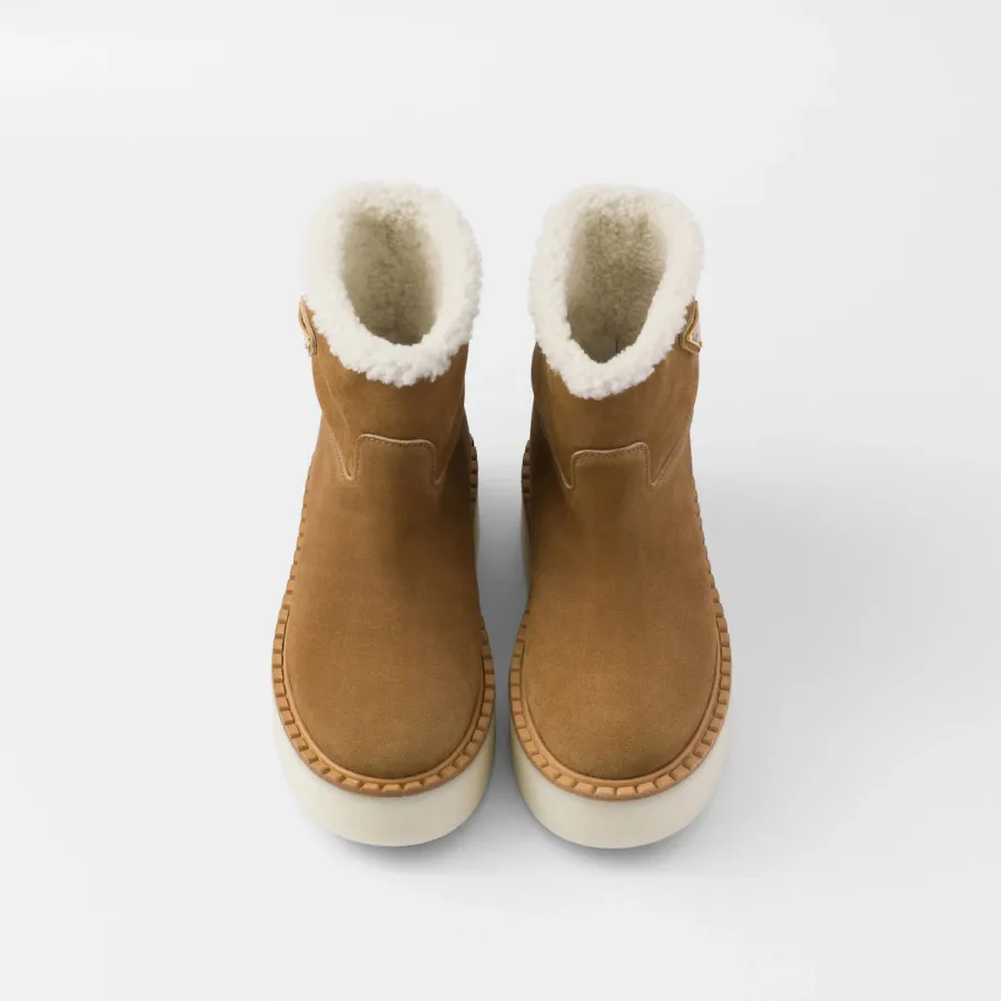 PRADA Suede leather ankle boots