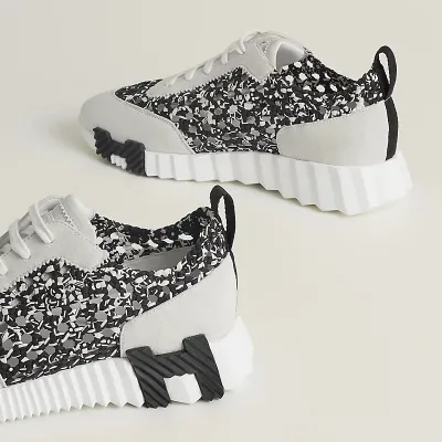 HERMES Grey Sneakers Bouncing Sports Shoes