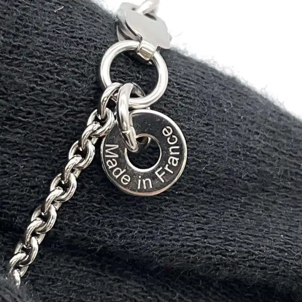 HERMES Col H Necklace Gray - Image 8