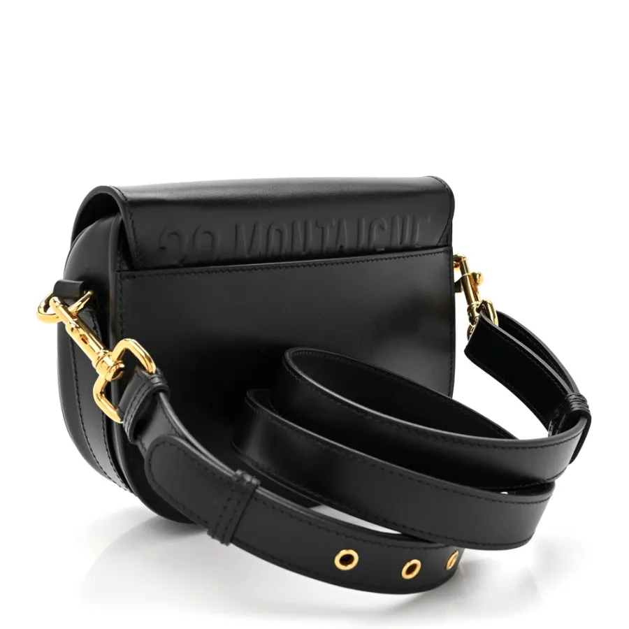 Dior Small Bobby Flap Bag Black Box Calfskin Leather Gold Hardware