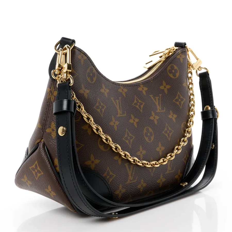 Louis Vuitton Boulogne NM PM Black Monogram Canvas Gold Hardware