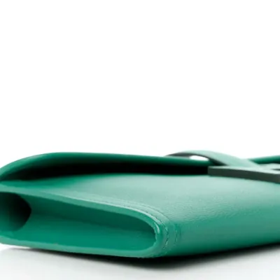 Hermès Jige Elan 29 Clutch Vert Vertigo Evercolor Leather