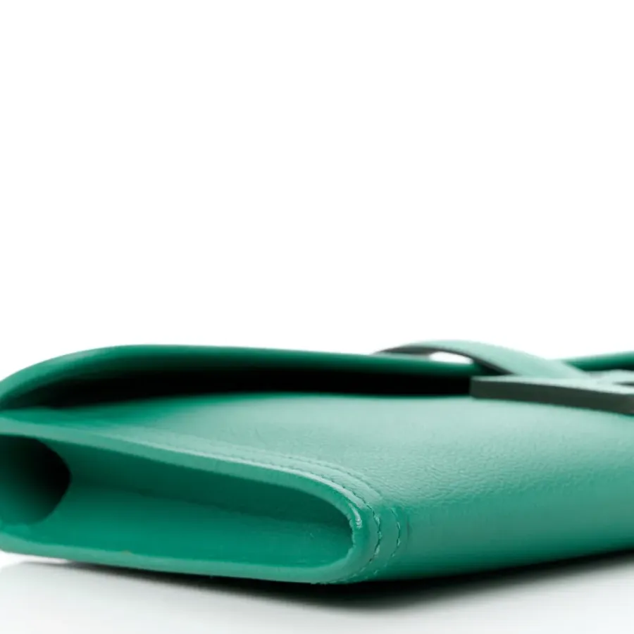 Hermès Jige Elan 29 Clutch Vert Vertigo Evercolor Leather