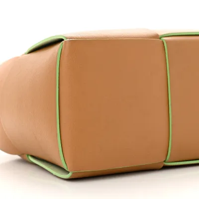 Bottega Veneta Small Intrecciato Arco Tote Carmel Pistachio Nappa Leather