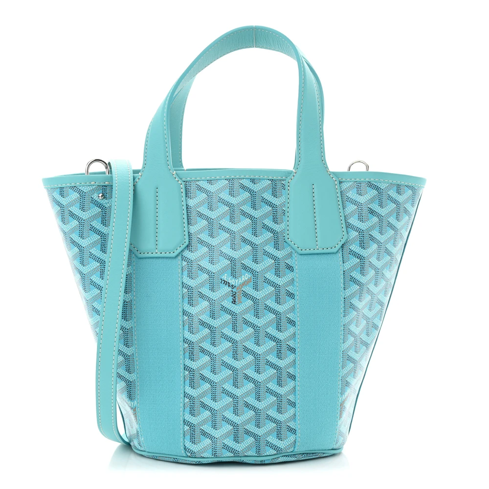 Goyard Belharra PM Bleu Turquoise Tela Goyardine