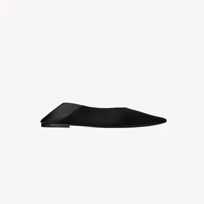 Yves Saint Laurent Crepe satin slippers Flat shoes