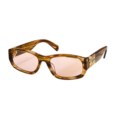 Miu Miu square frame glasses leopard brown/white/eggplant/black/pink/tawny/leopard blue color Size 57口20-140