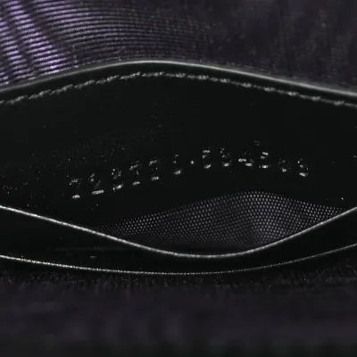 Gucci Mini Top Slip Handle Crossbody Bag Black Nylon & GG Enamel Calfskin Matelassé Leather Black Hardware