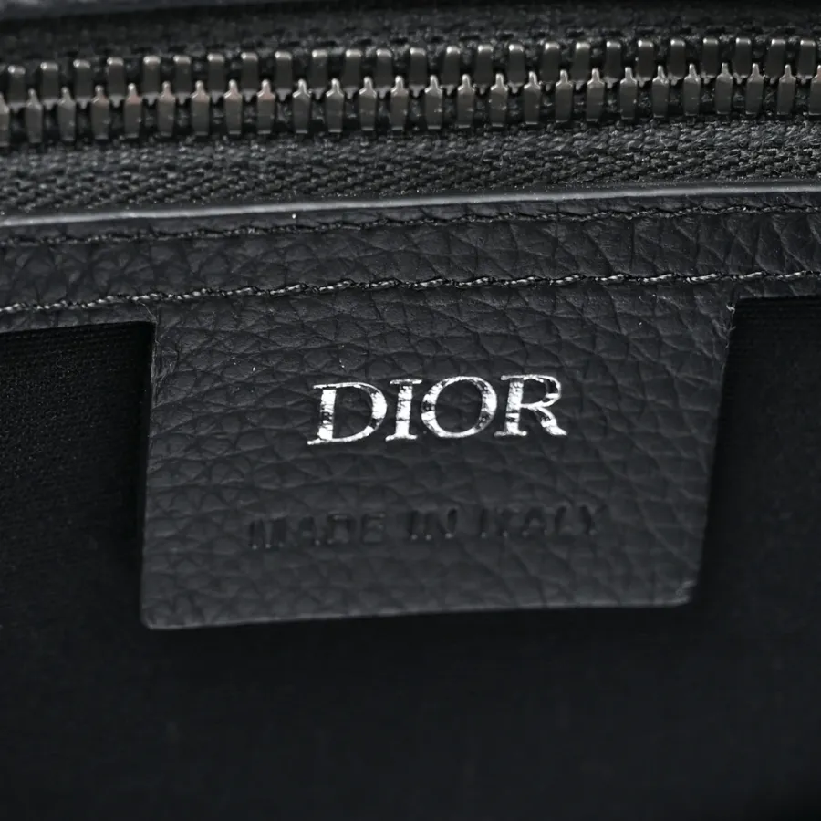 Dior Medium Weekender 25 Bag Black Maxi Oblique Canvas Ruthenium Hardware