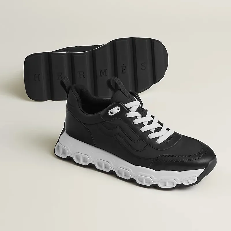 HERMES lmpulse Sneakers Black Sports Shoes