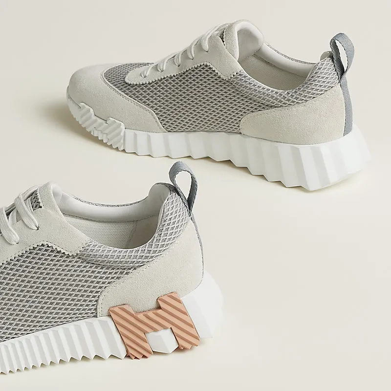 HERMES Grey Sneakers Bouncing Sports Shoes